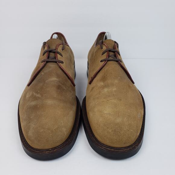 To Boot New York Adam Derrick Mens Size 10.5 Tan Suede Italy Made Oxford Shoes main image 5